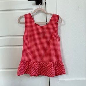 J. Crew Gingham Tank Top